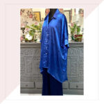 A Cobalt Blue And Navy Print Co-Ord Set