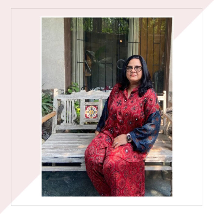 Blue Red Ajrakh Modal Co-Ord Set