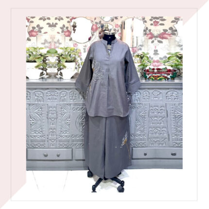 Grey Linen Co-Ord Set