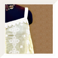 Yellow and white embroidered kurta and palazzo