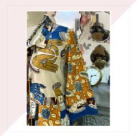 Blue Yellow Kalamkari And Ajrakh Jacket