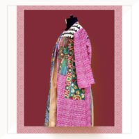 Pink Kurta With Script Print Teamed With Kalamkari Dupatta