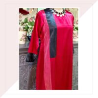 Hot Pink Mashru Dress/Kurta