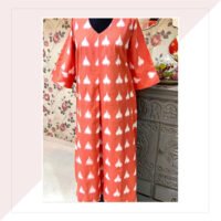 Orange Ikat Dress