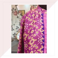 Pink And Purple Pashmina Wool Jacket And Inner