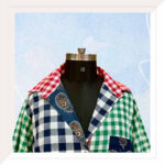 Green Gingham Cord Set