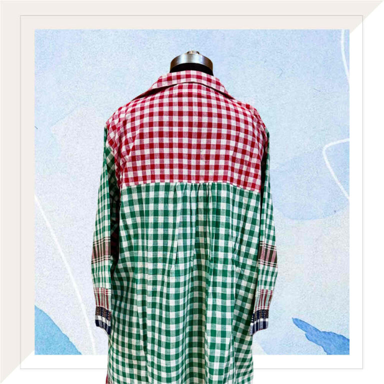 Green Gingham Cord Set