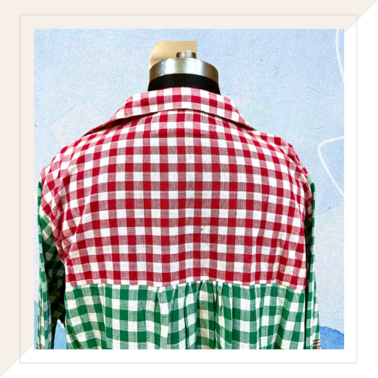 Green Gingham Cord Set