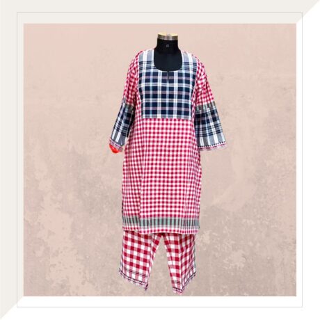 Red Gingham Cord Set