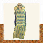Ajrakh Modal Cord Set With Long Shrug